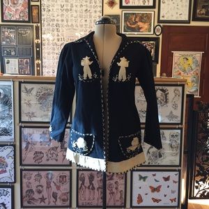 Vintage wool Mexican made women’s jacket